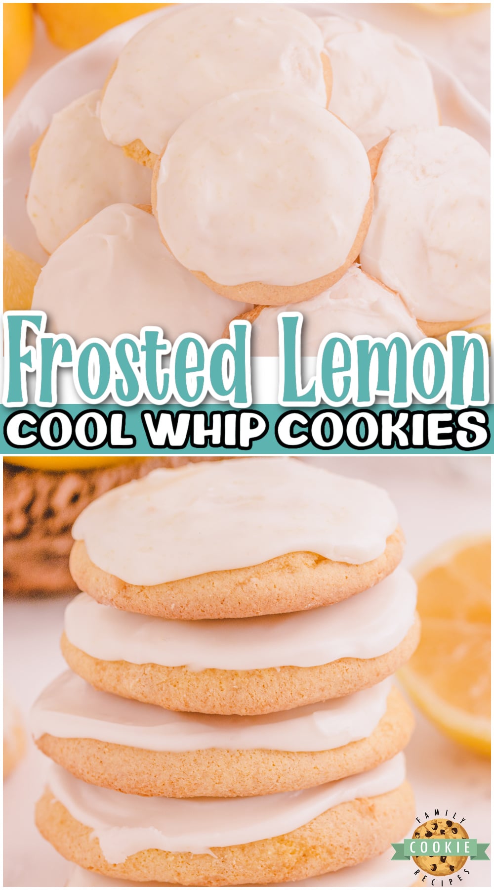 Lemon Cake Mix Cool Whip Cookies are a fun & tasty 3 ingredient soft lemony cookie recipe that everyone loves! Cake mix, Cool Whip and an egg combine for a super simple lemon cookie that tastes delicious.  via @buttergirls