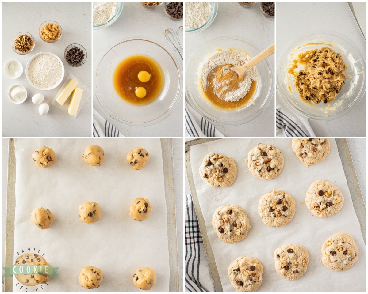 how to make brown butter walnut chocolate chip cookies