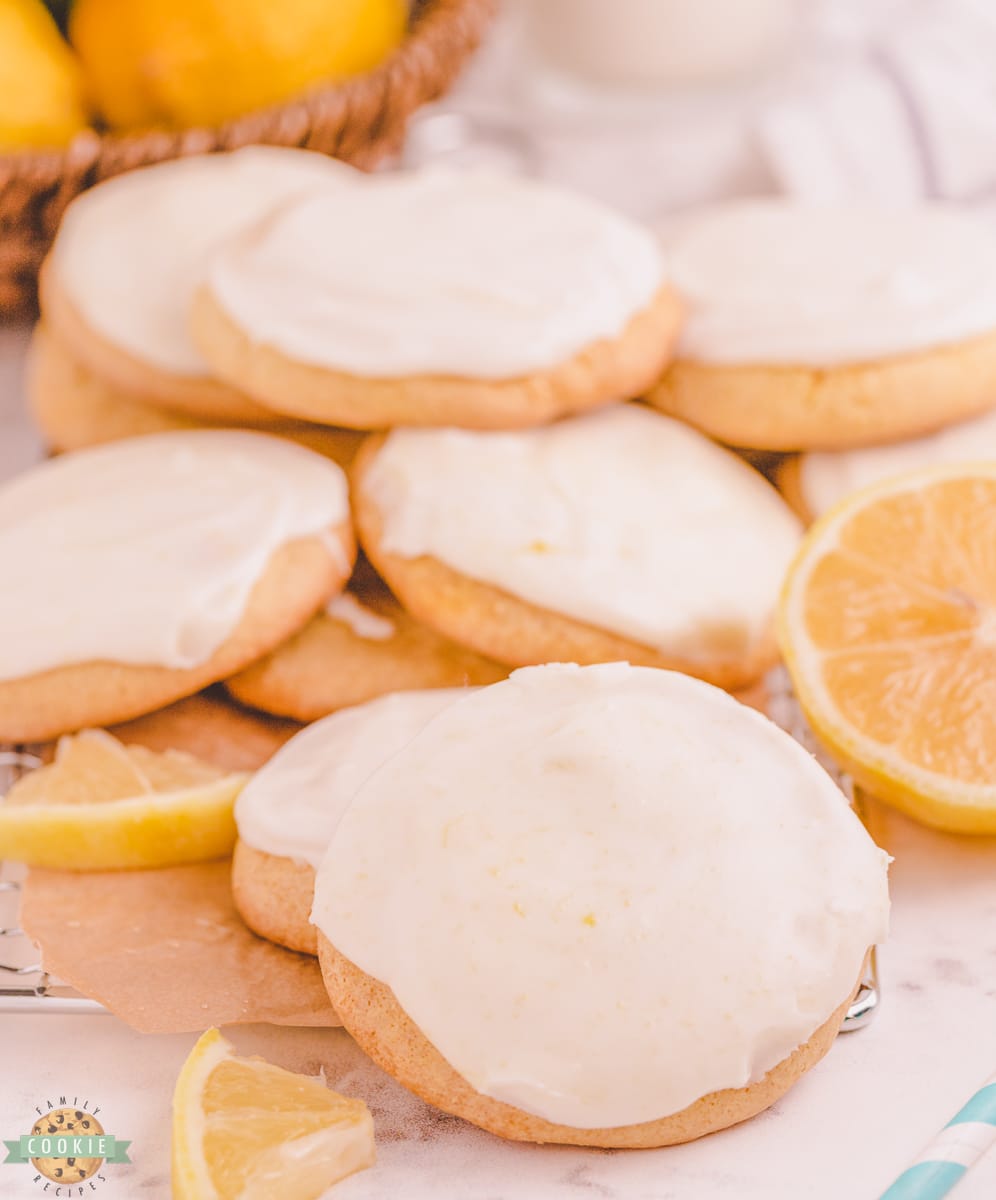 lemon cake mix cookies made with Cool Whip