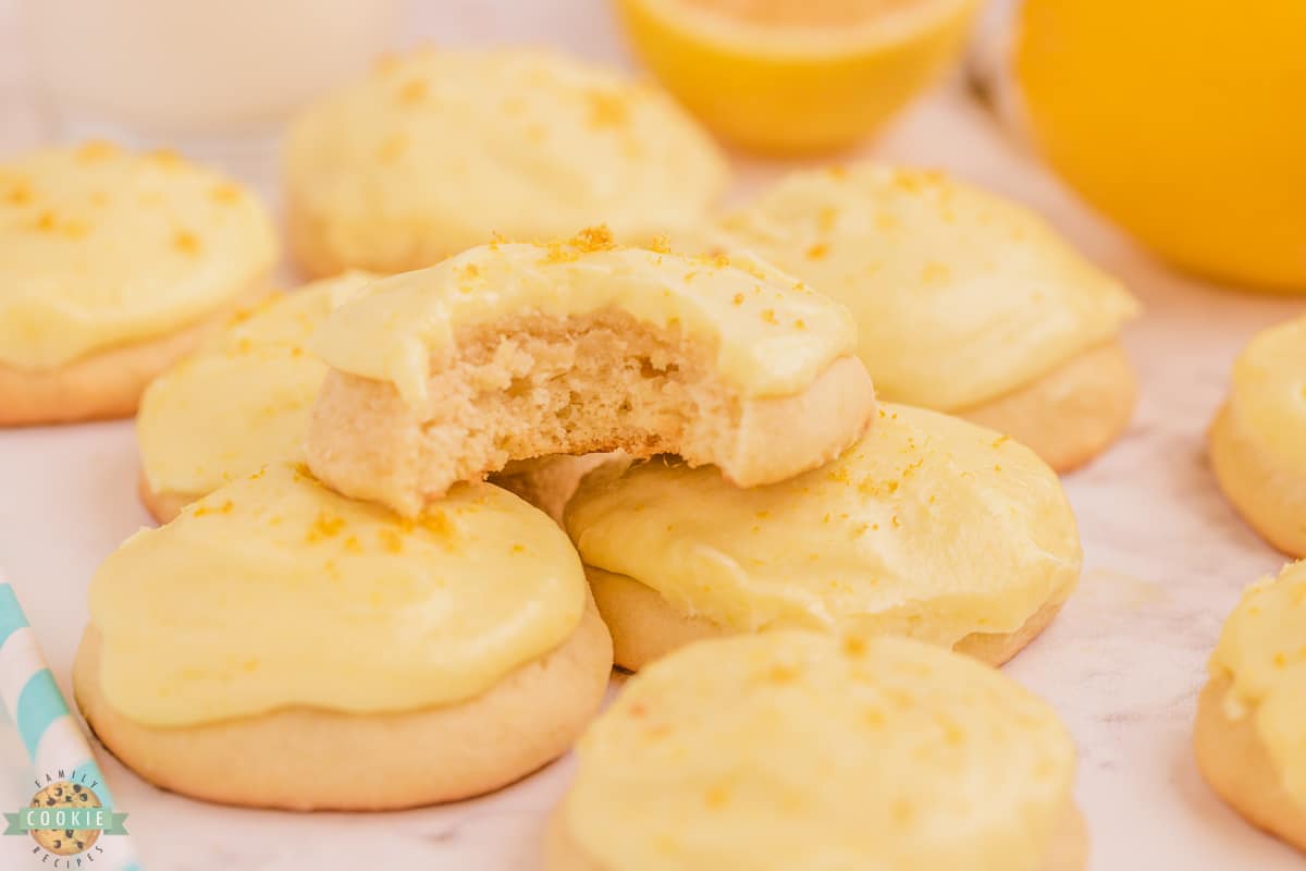 frosted meyer lemon cookies