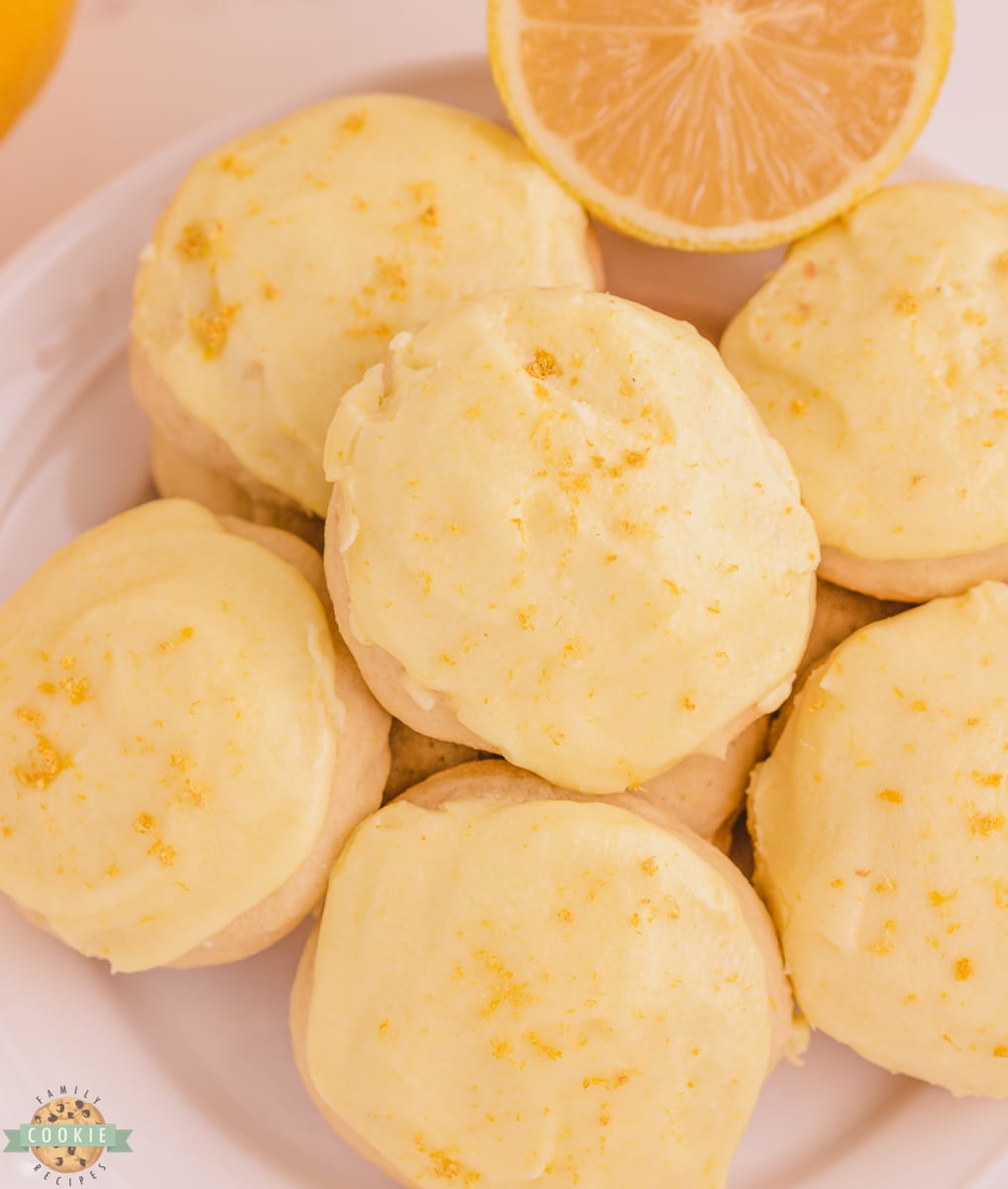 frosted lemon cookies