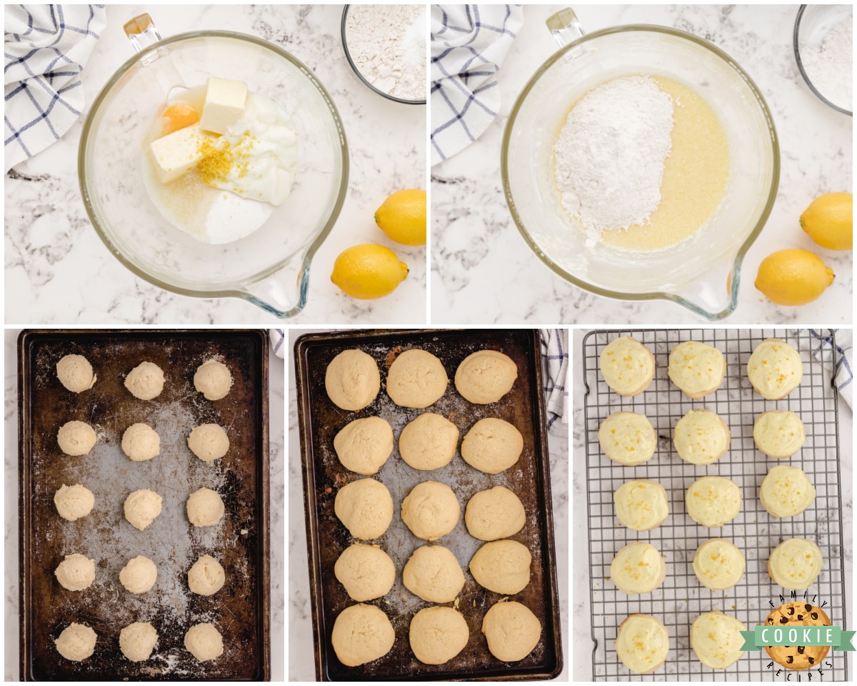 how to make frosted meyer lemon cookies