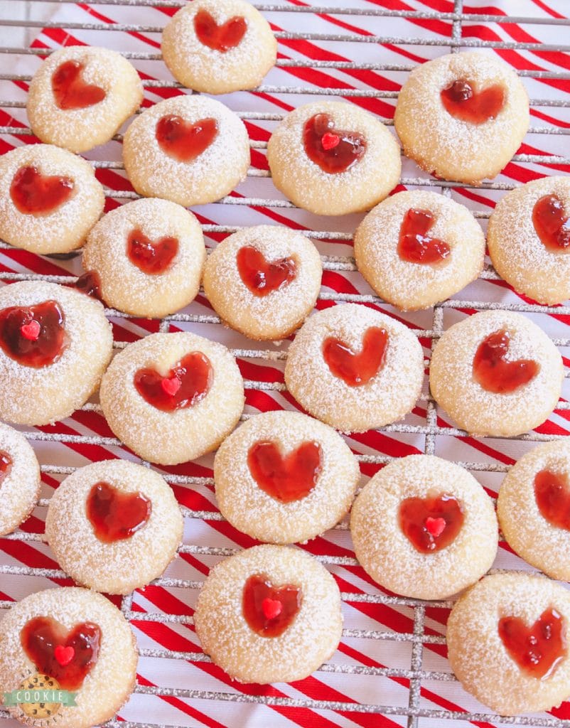 Sweetheart Valentine Thumbprint Cookies