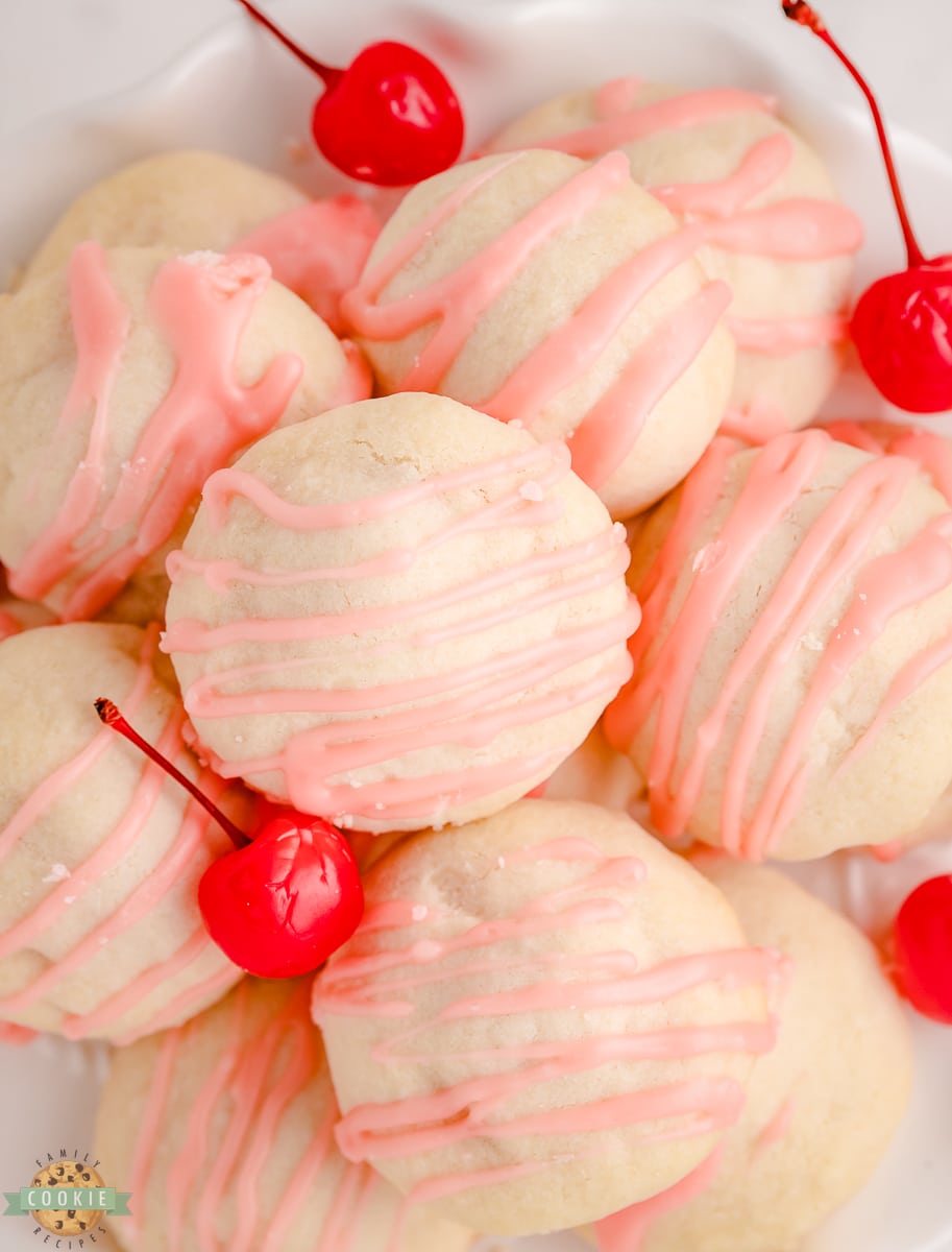 cherry shortbread cookies