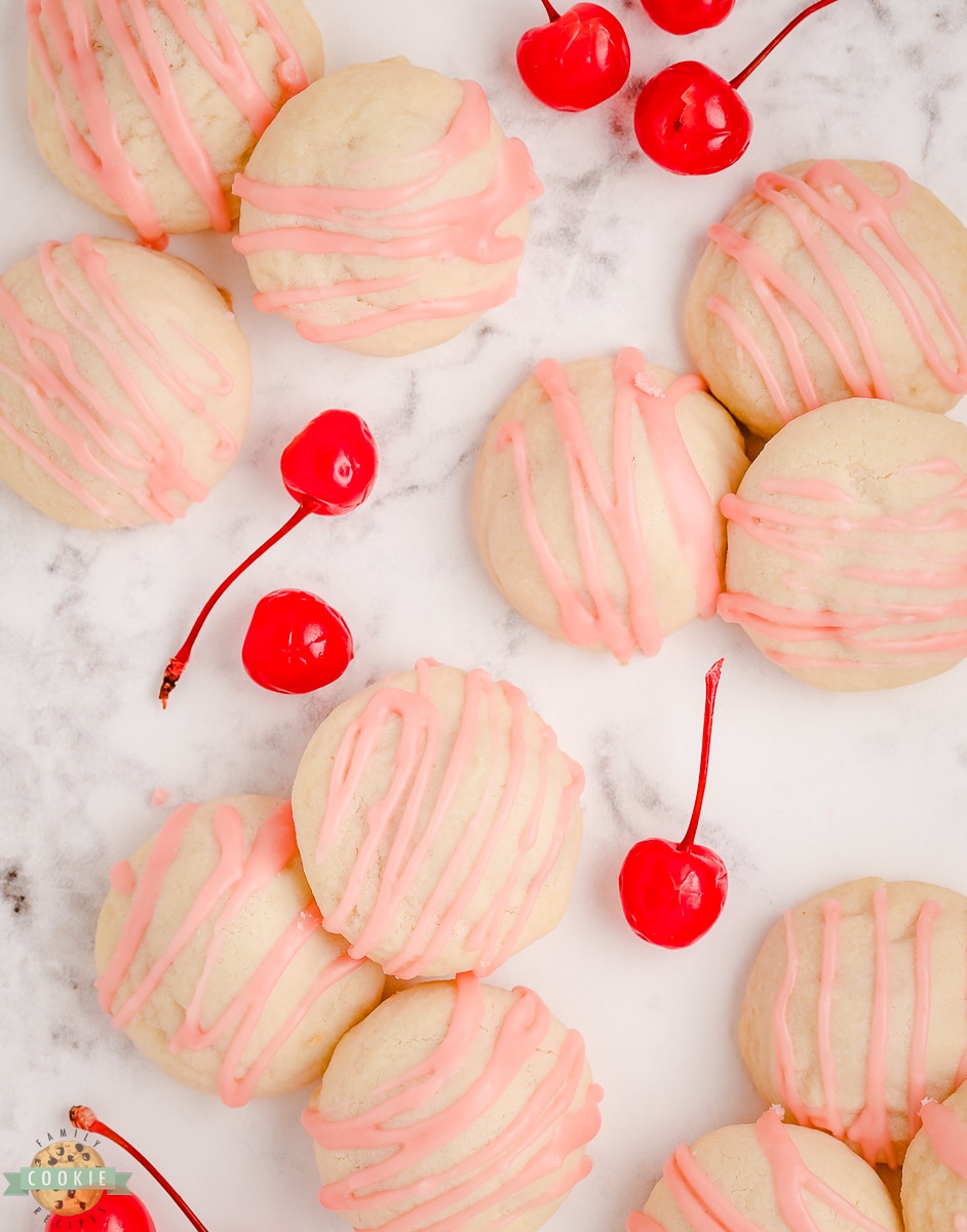 cherry shortbread cookies