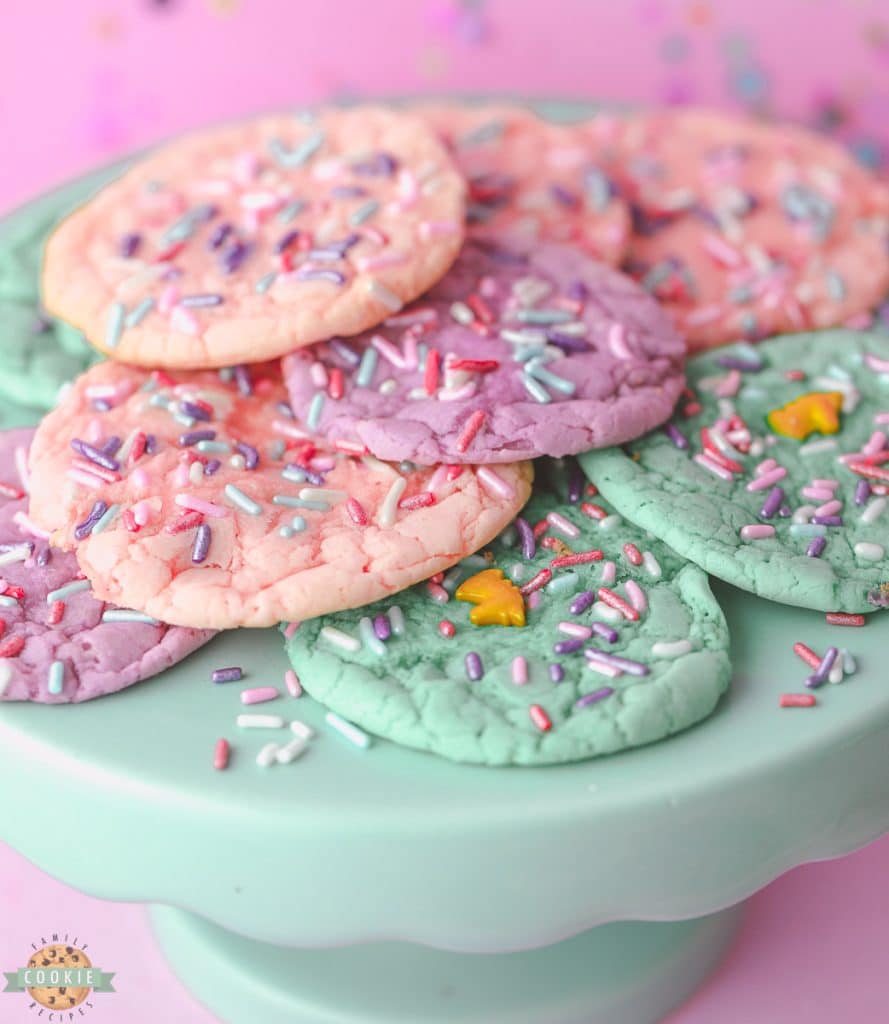 Unicorn Cookies with sprinkles