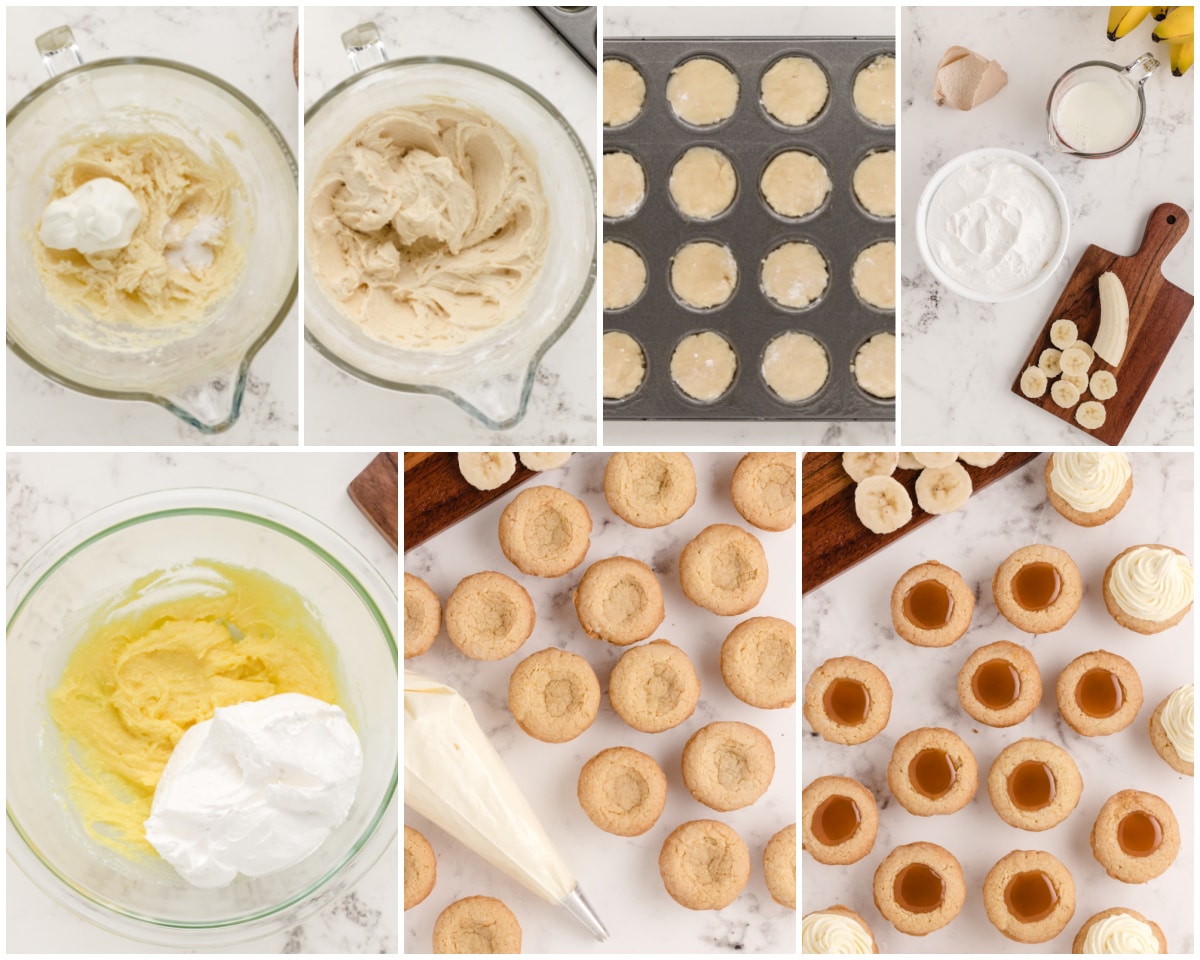 how to make caramel banana cream pie cookies