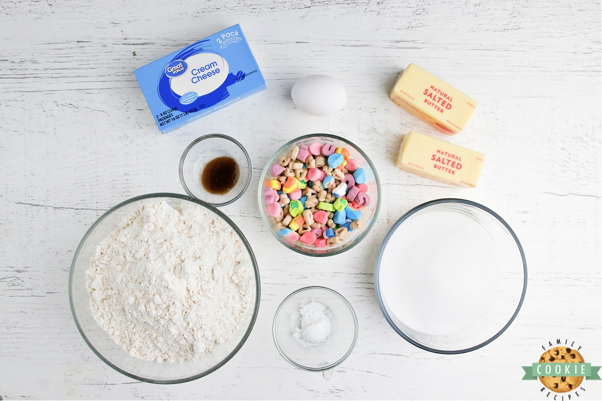 Ingredients in Lucky Charms Sugar Cookies