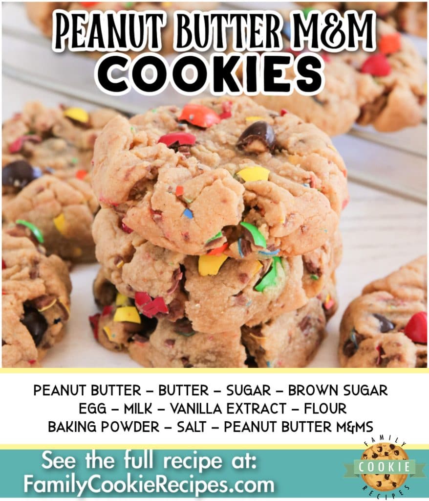 Peanut M&M Cookies – Dollop of Dough