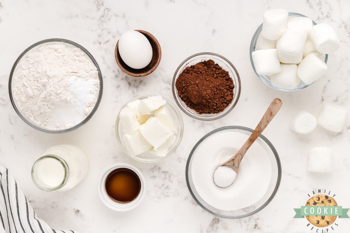 Ingredients in Chocolate Marshmallow Cookies