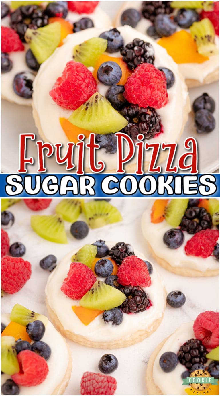BEST FRUIT PIZZA COOKIES - Family Cookie Recipes