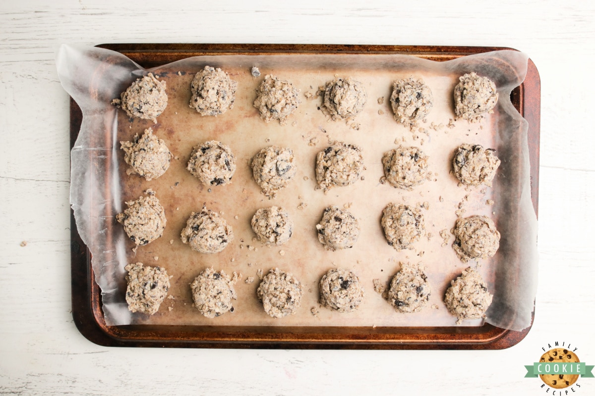 No bake cookies made with Oreos