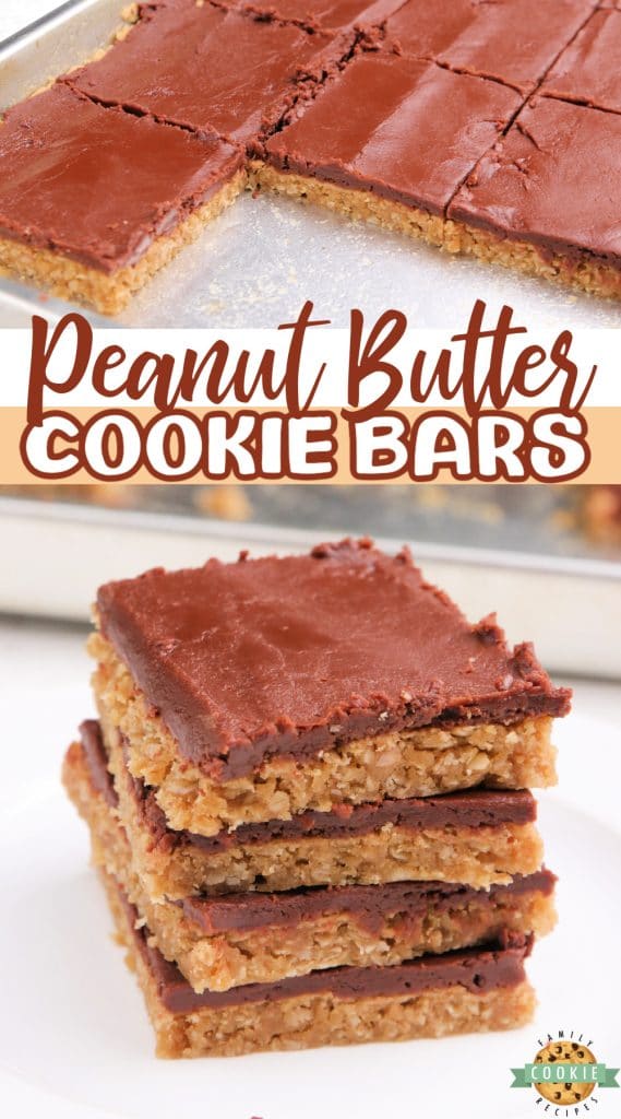 PEANUT BUTTER COOKIE BARS - Family Cookie Recipes