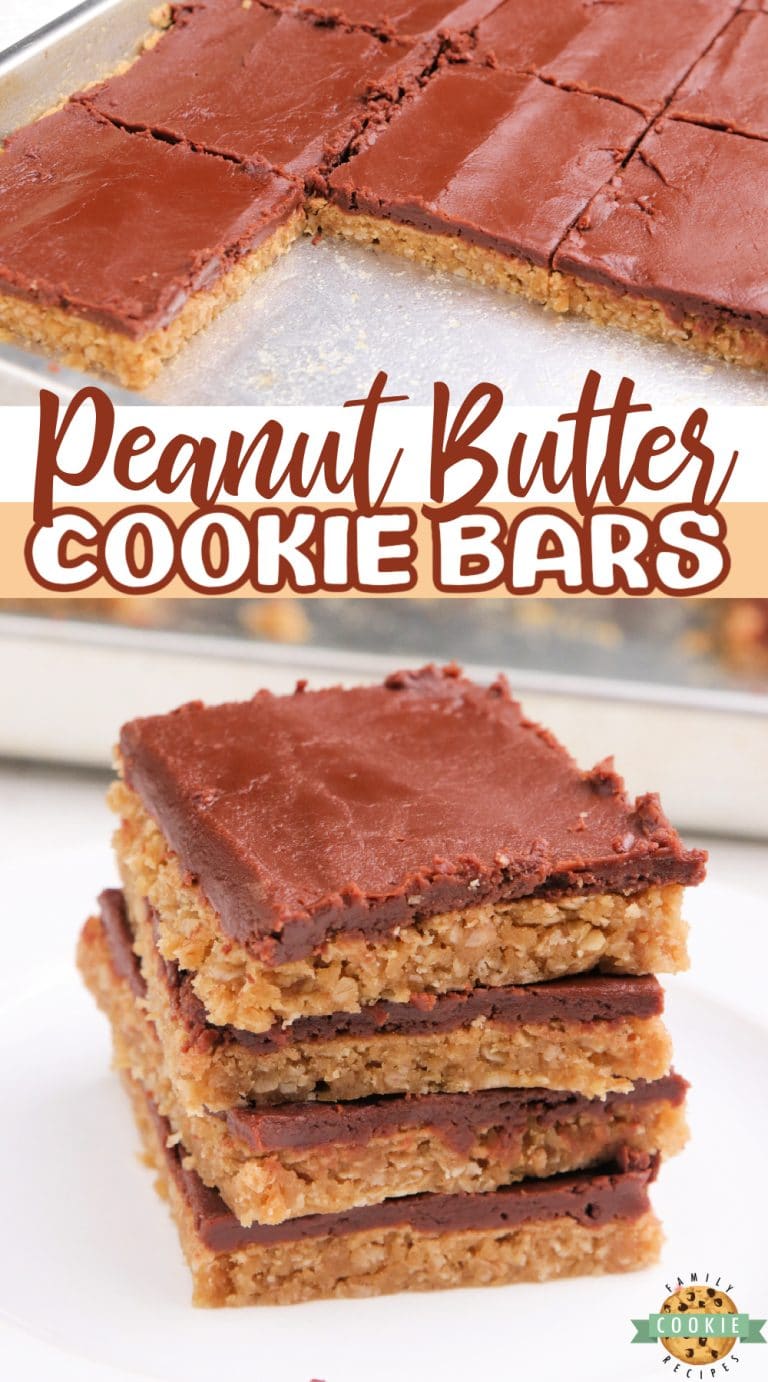PEANUT BUTTER COOKIE BARS - Family Cookie Recipes