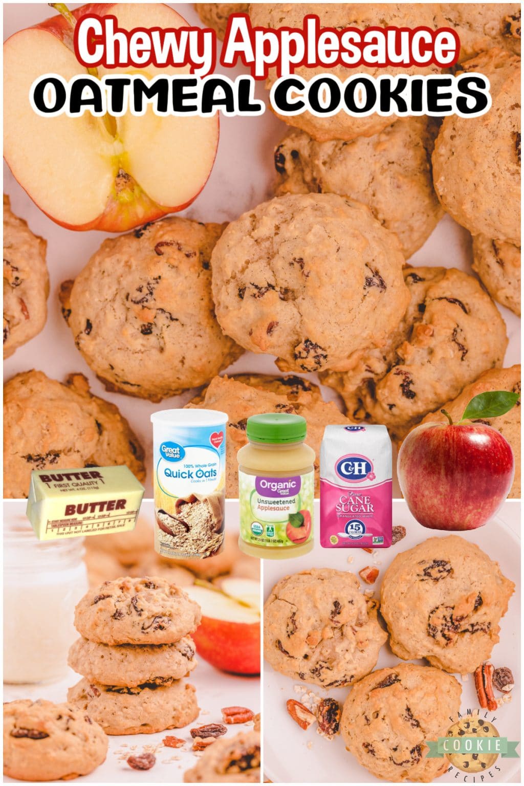 APPLESAUCE OATMEAL COOKIES Family Cookie Recipes