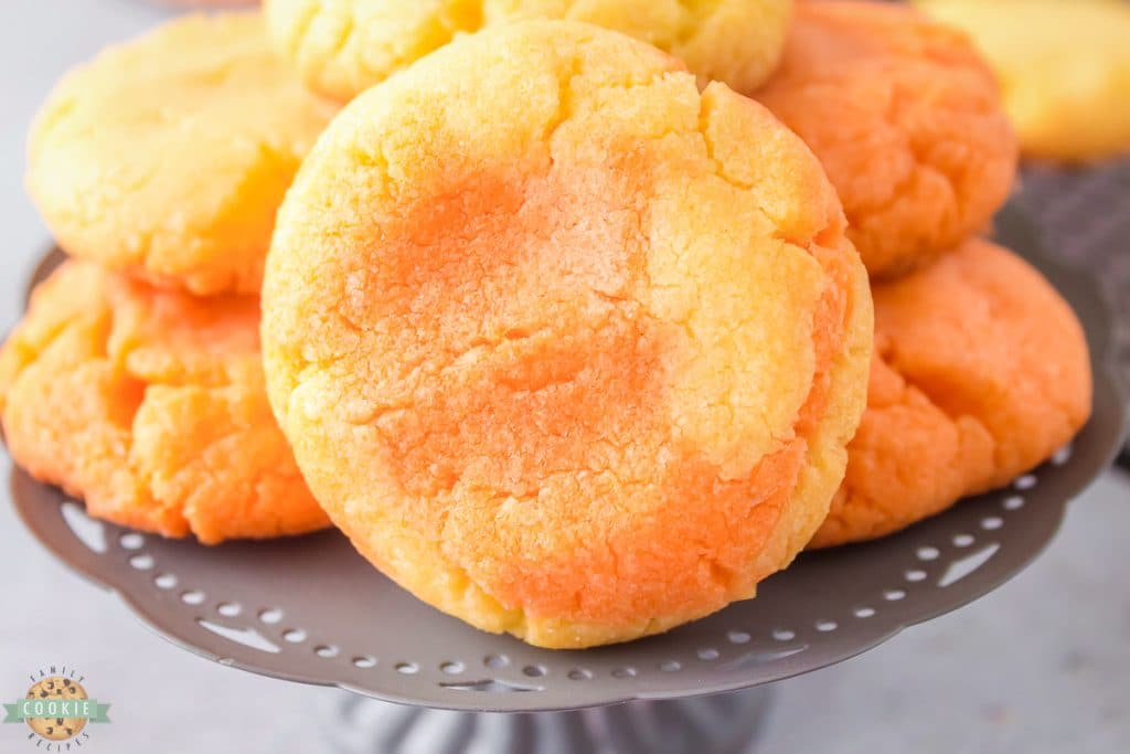 Orange Cake Mix Jello Cookies