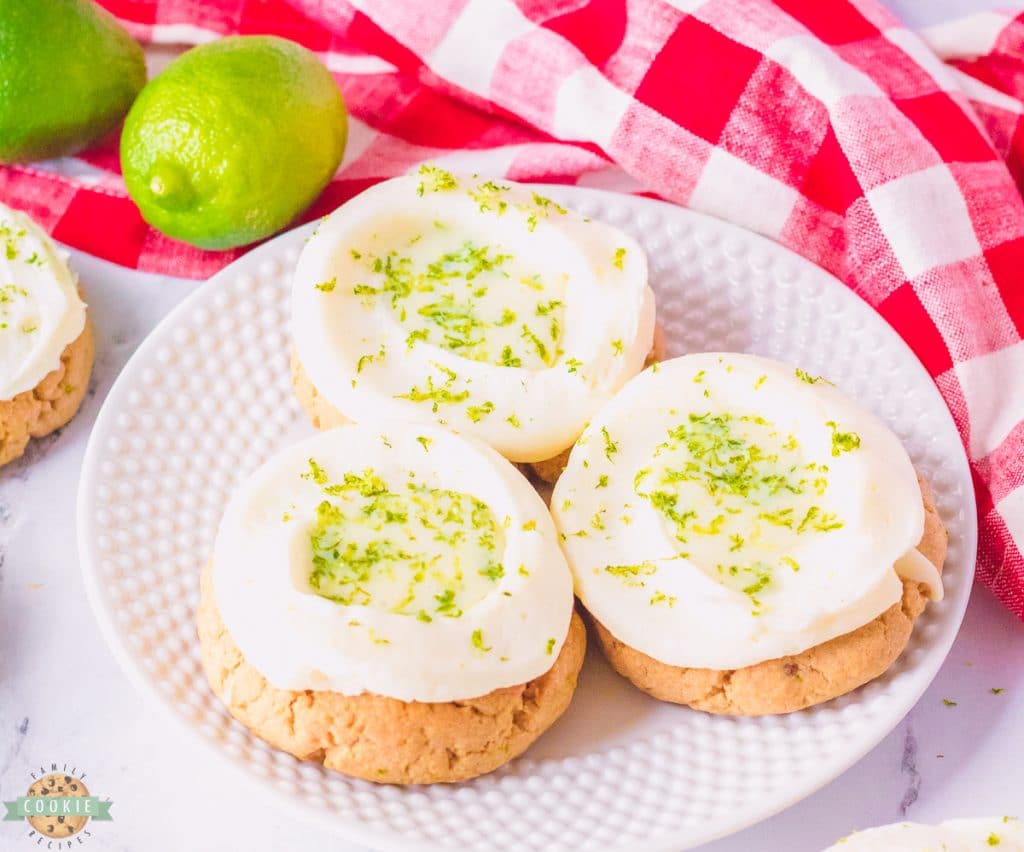 homemade lime cream pie cookies