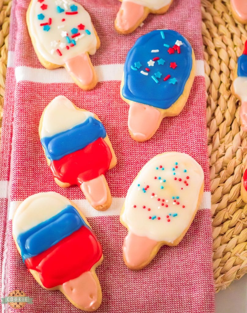 cut out popsicle cookies