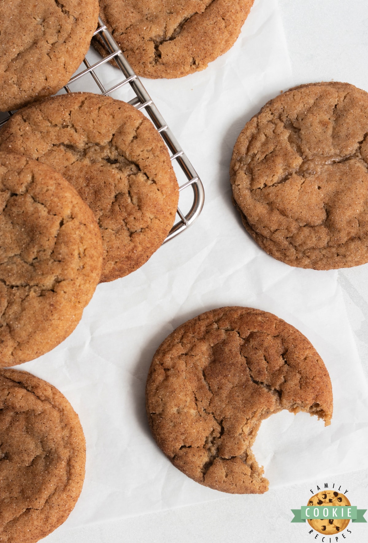 Snickerdoodle cookies made with apple butter