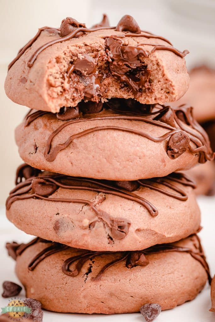 double chocolate cheesecake cookies