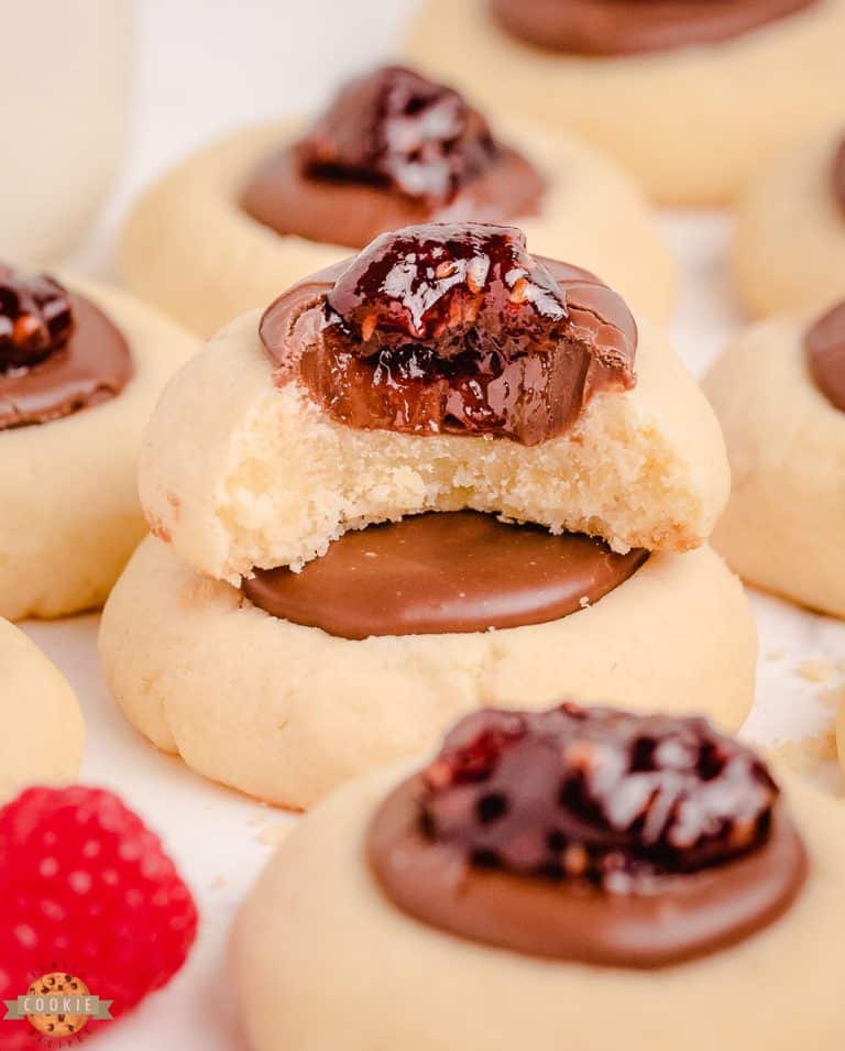 CHOCOLATE RASPBERRY THUMBPRINT COOKIES Family Cookie Recipes