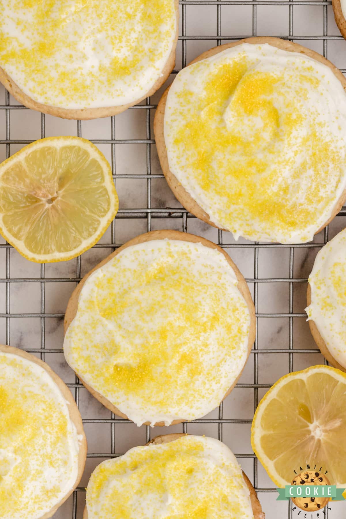 Lemon cookies made with lemonade concentrate
