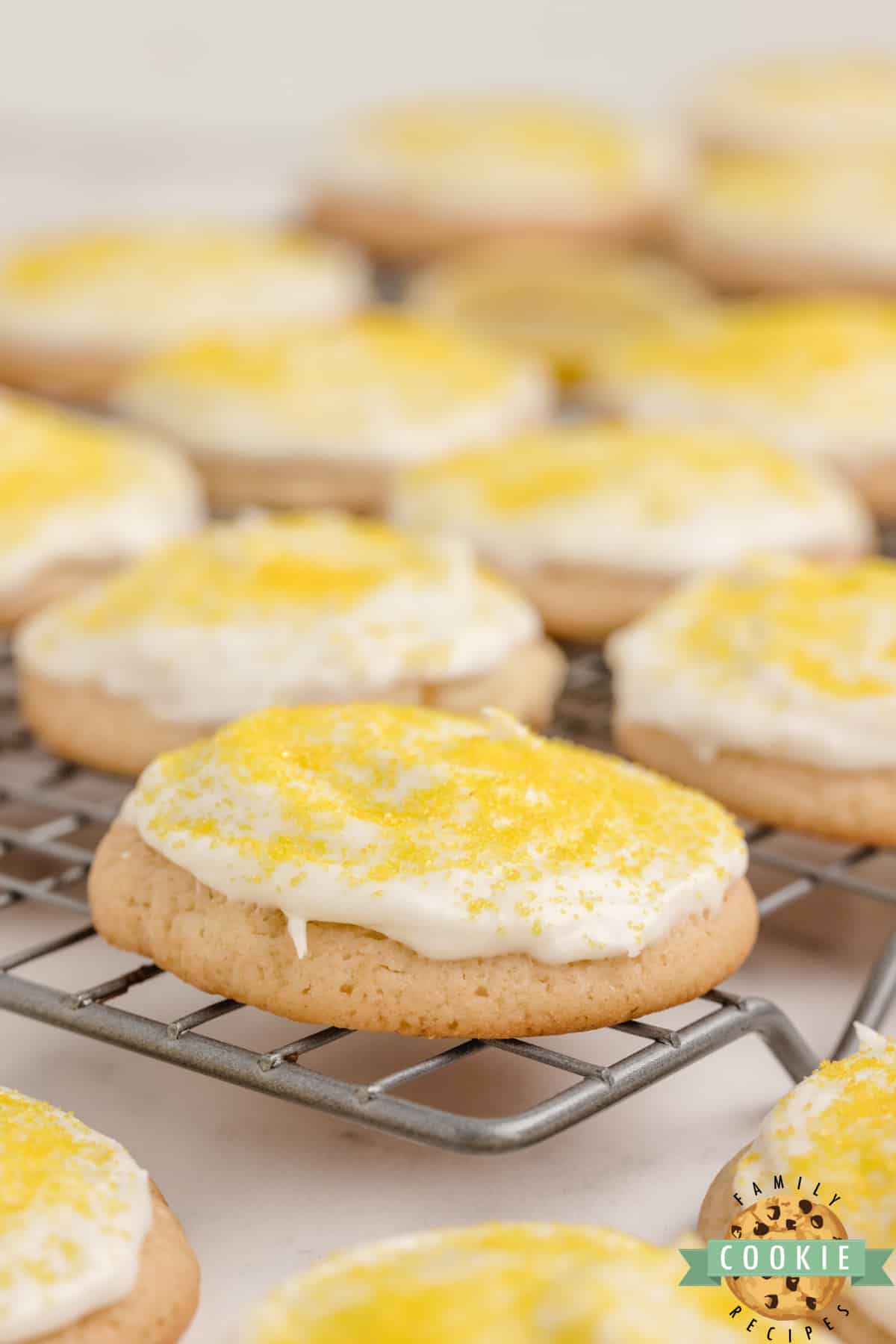 Frosted Lemonade Cookies. 