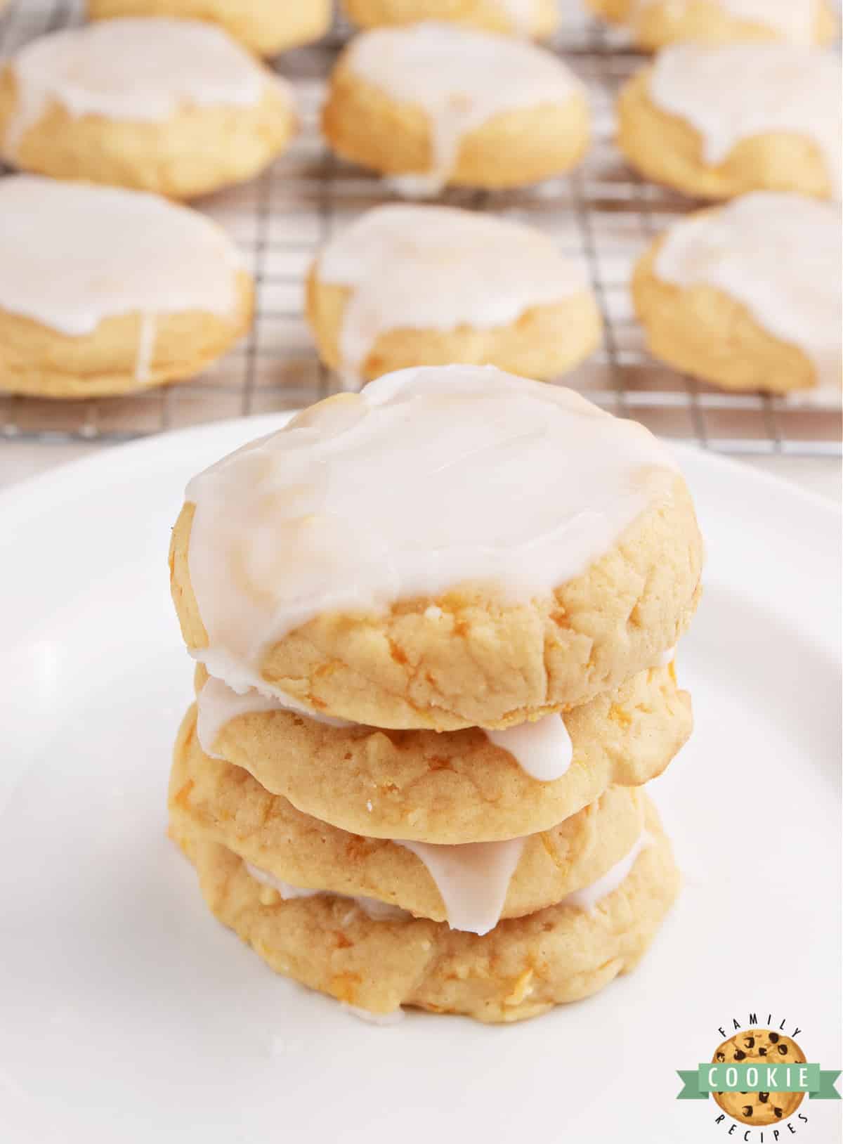 Soft cookies with mandarin oranges in them