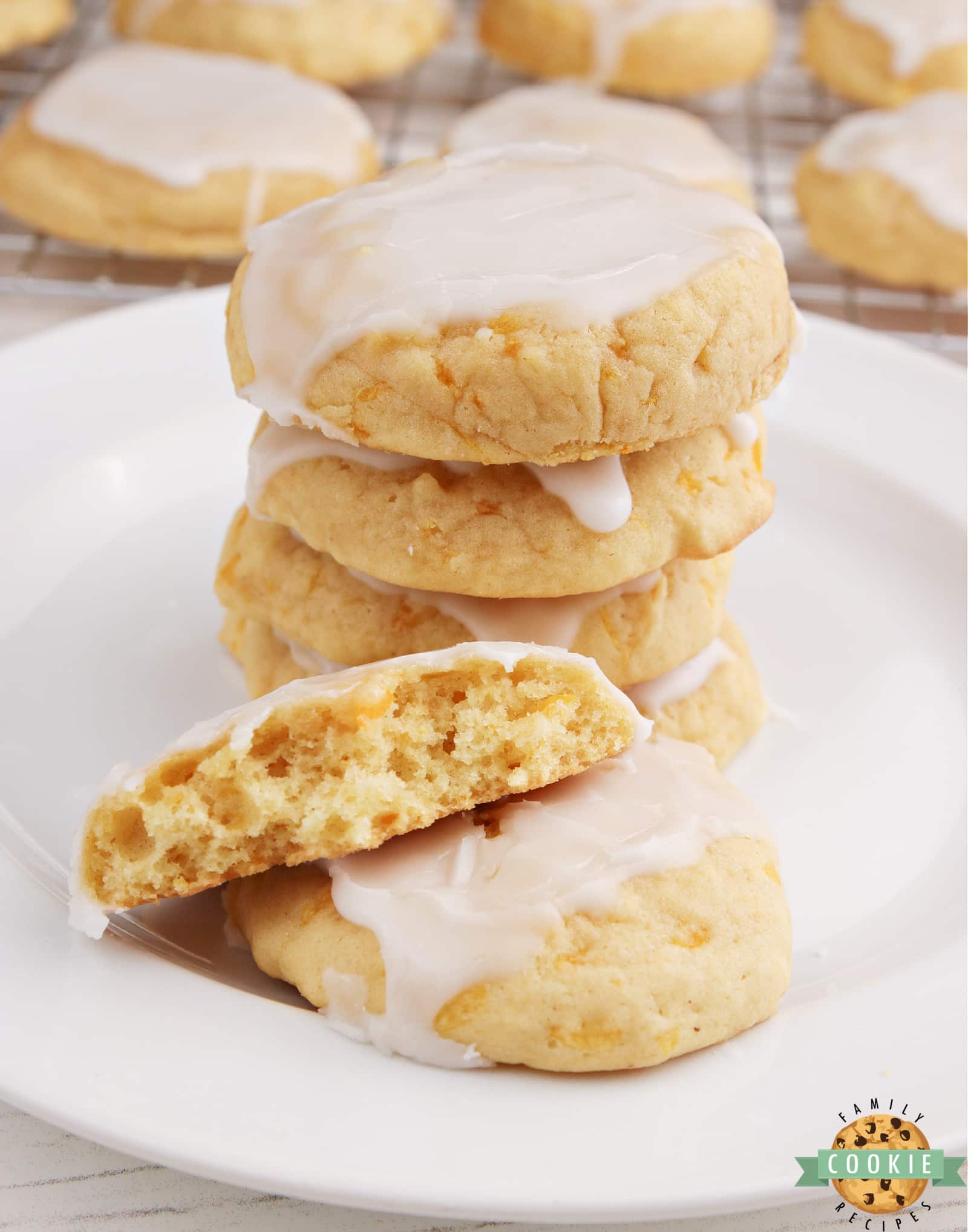 Cookies with mandarin oranges in them