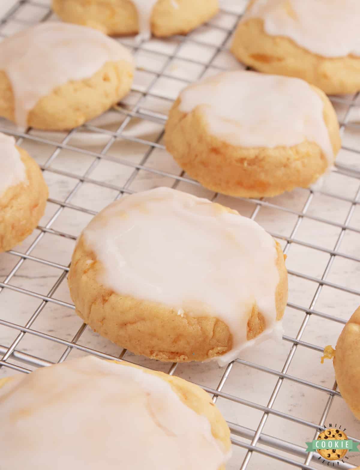 Glazed Mandarin Orange Cookies