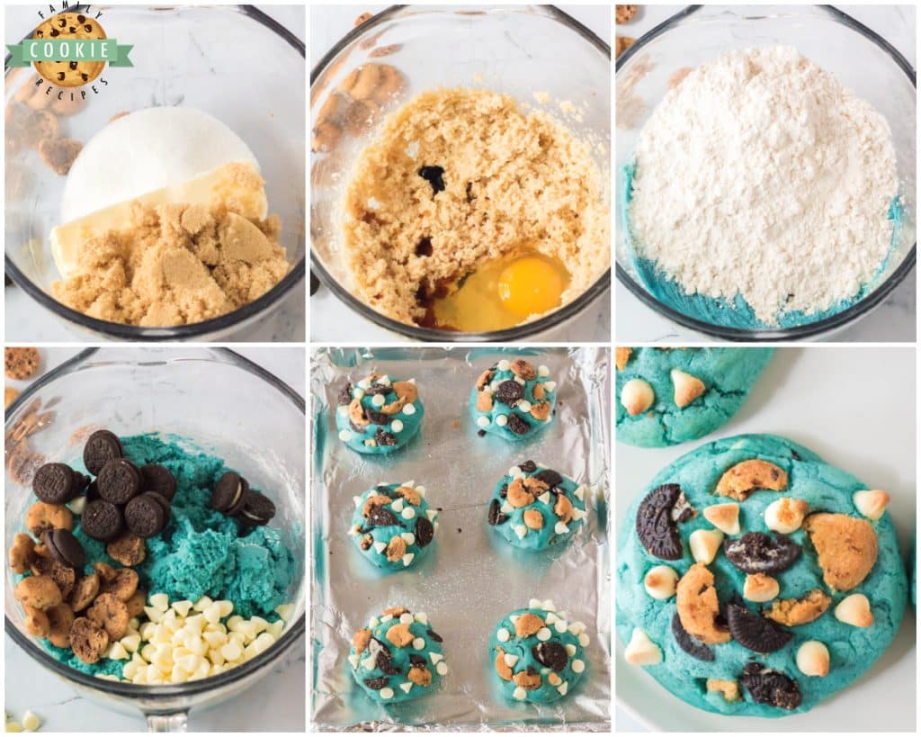 how to make cookie monster cookies