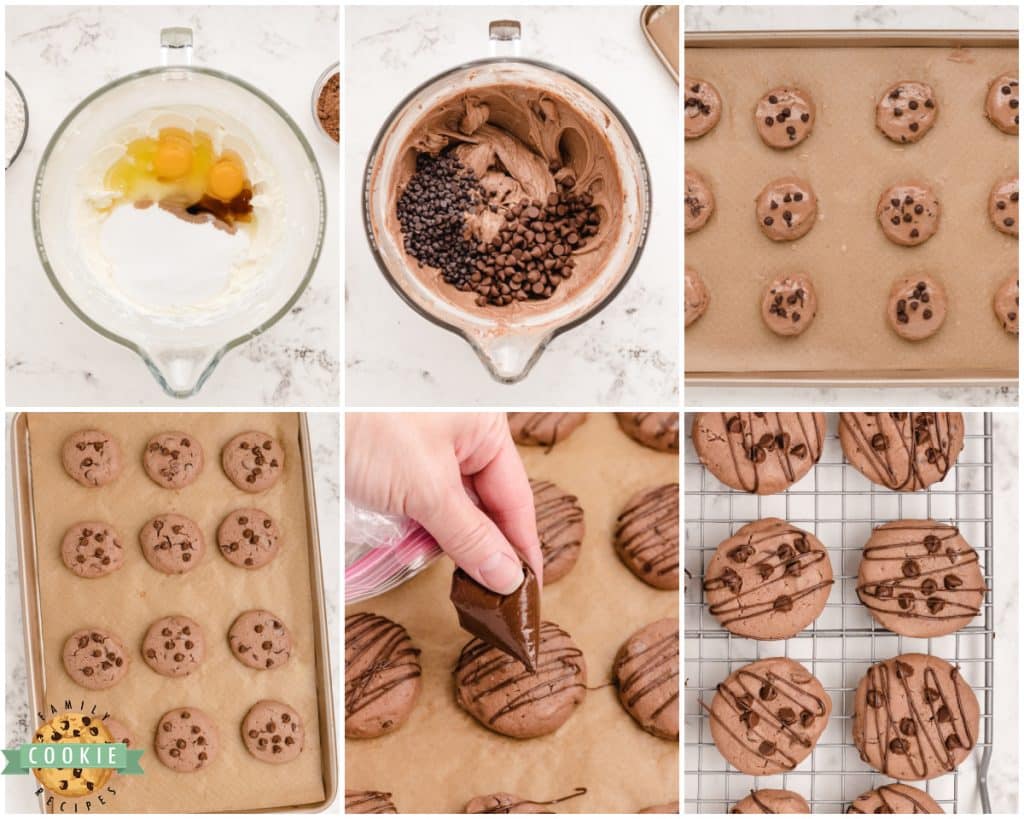 how to make chocolate cheesecake cookies