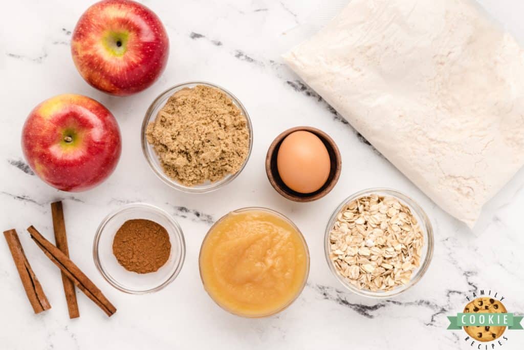 Ingredients in Apple Cinnamon Oatmeal Cookies