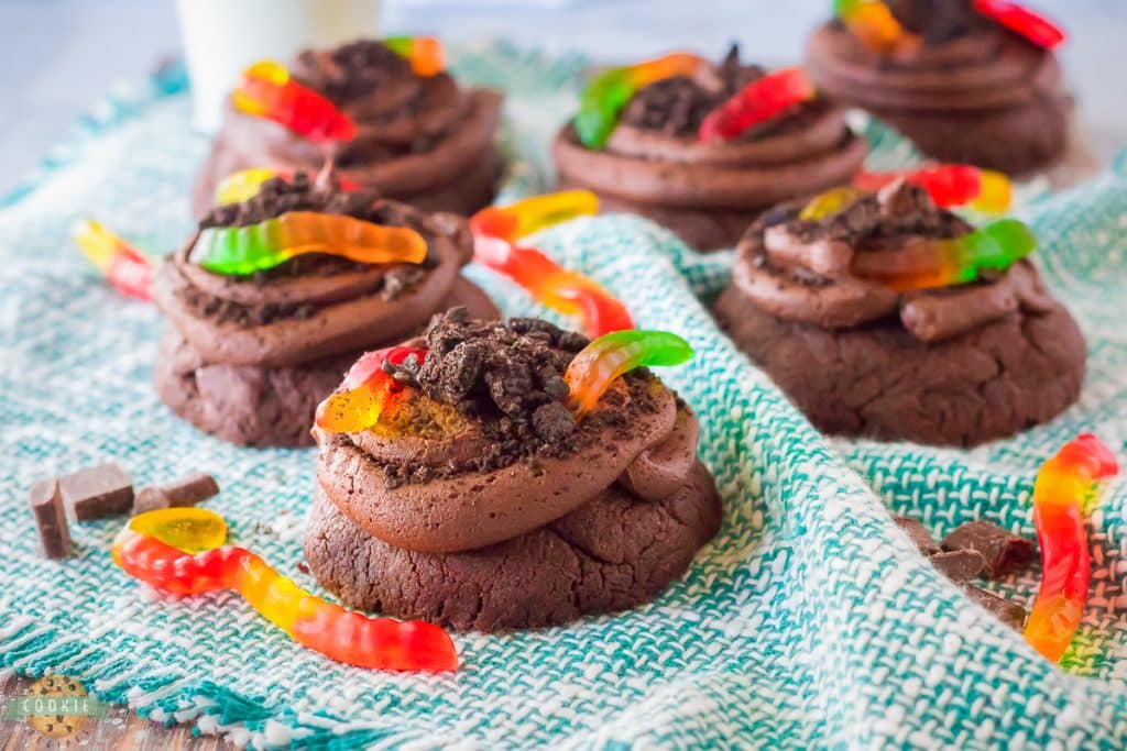 making giant Dirt Cake Cookies