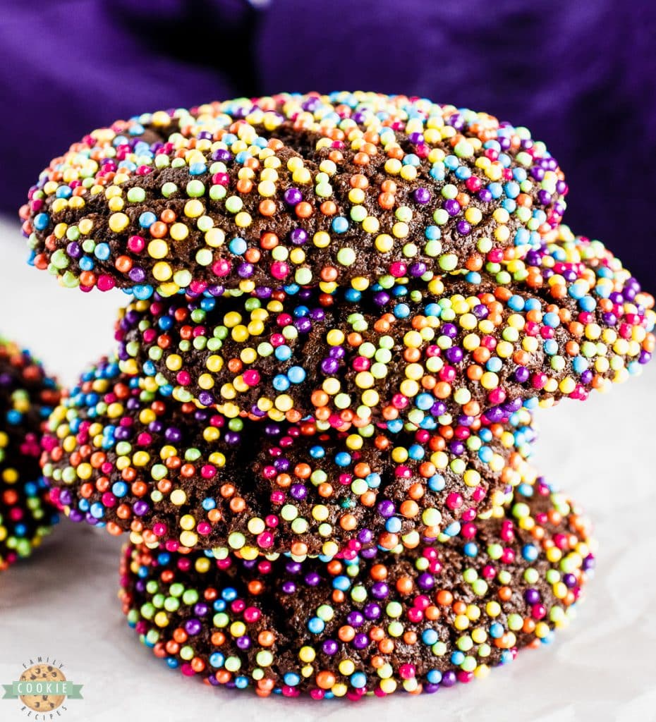 chocolate sprinkle cookies