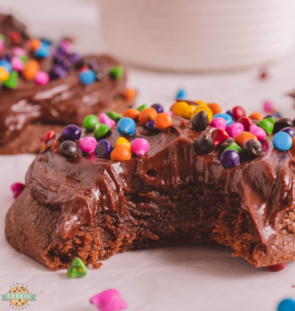 bite of a cosmic brownie cookie