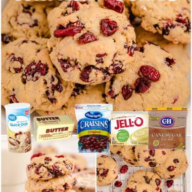 Oatmeal Craisin Cookies are soft & chewy with fantastic cranberry flavor! Oatmeal cookies with buttery crisp edges & a soft center bursting with Craisins!