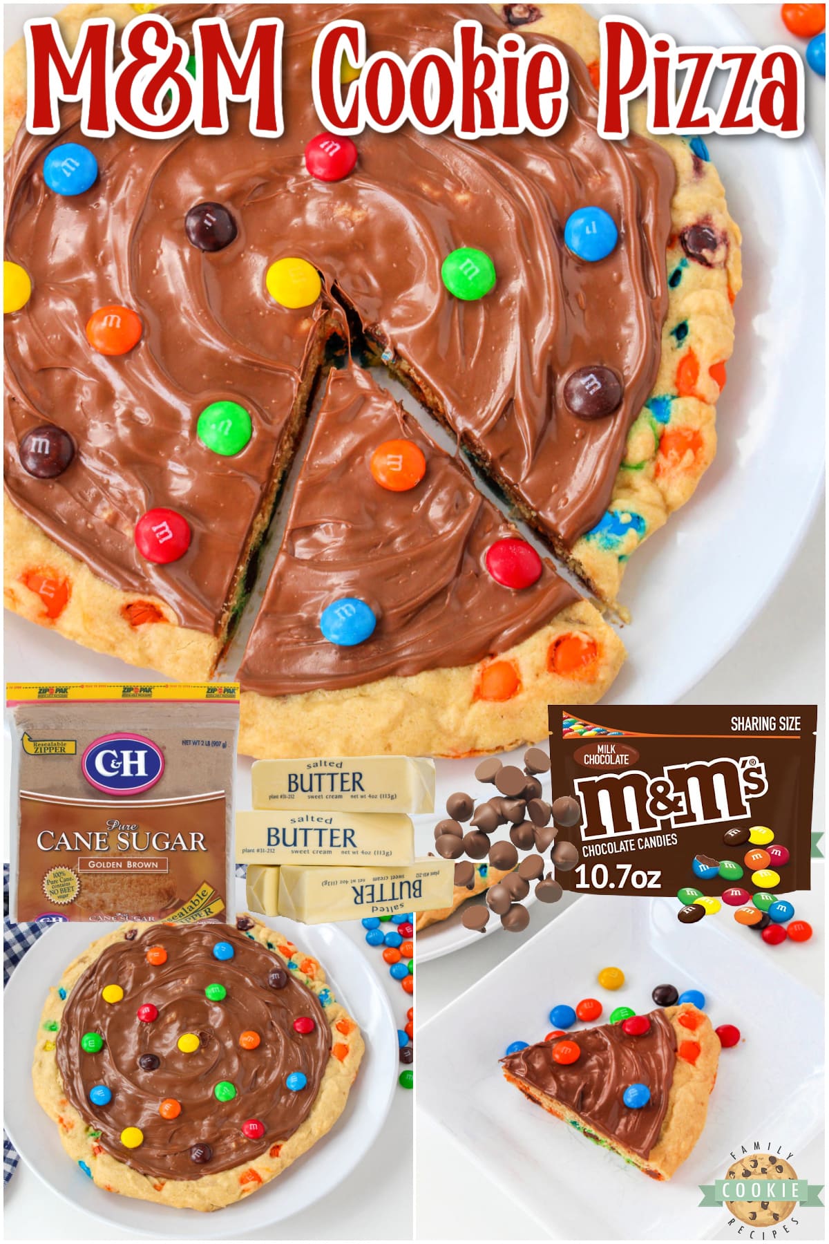 M&M Cookie Pizza