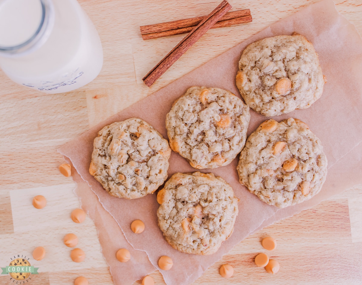 cookies with butterscotch and oats