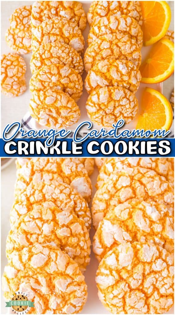 Orange Cardamom Cookies are soft & chewy, packed with warm citrus flavors! This cardamom cookie is a unique and incredible dessert that's perfect for the holidays!