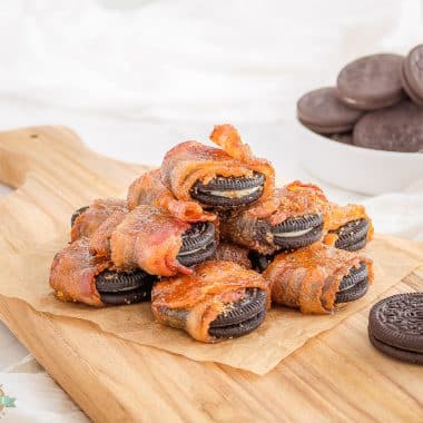 bacon wrapped oreo cookies