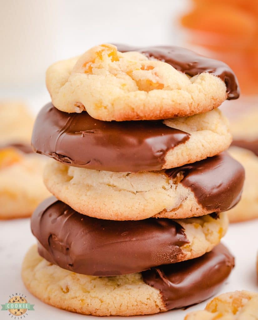 stacked apricot cookies