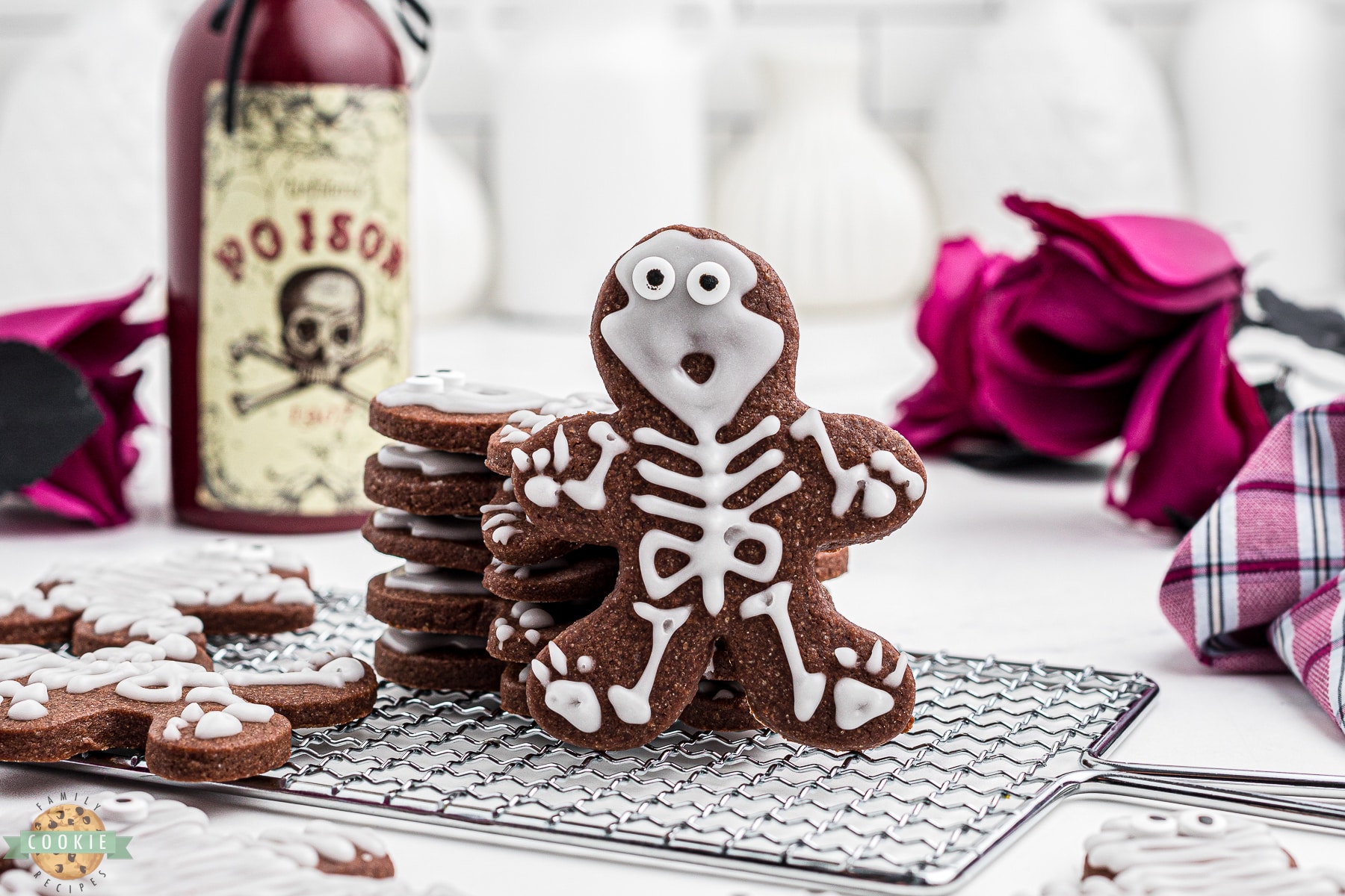 creepy halloween cut out cookies