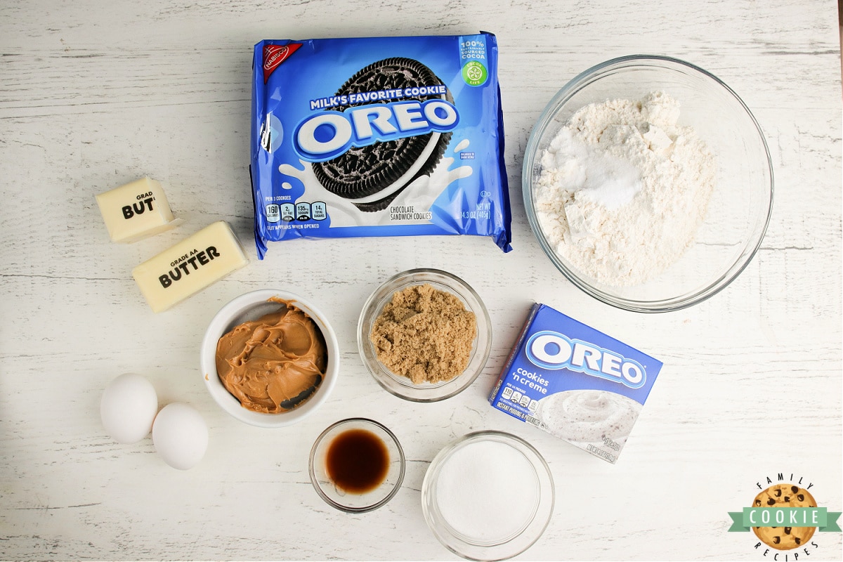 Ingredients in Oreo Peanut Butter Cookies