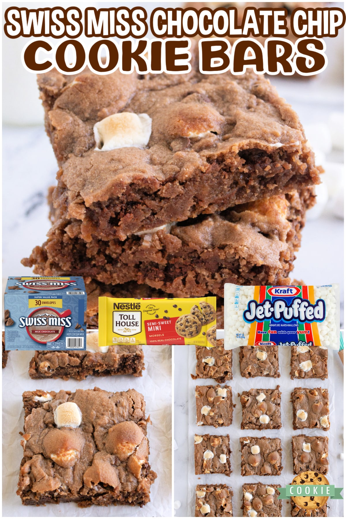 Swiss Miss Chocolate Chip Cookie Bars