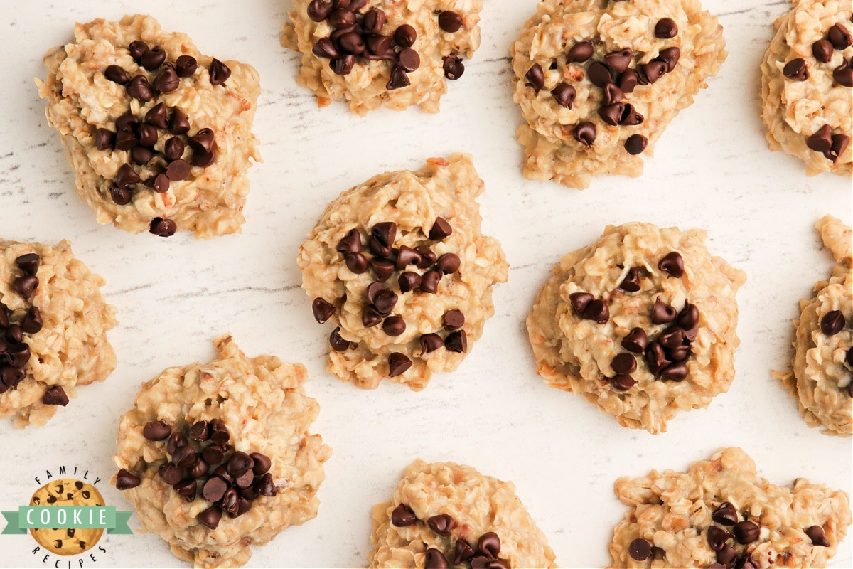 Banana no bake cookies