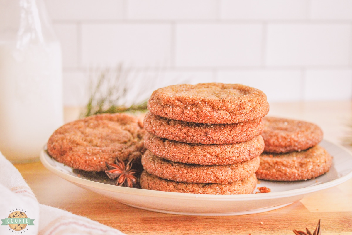 classic gingersnap cookies with molasses