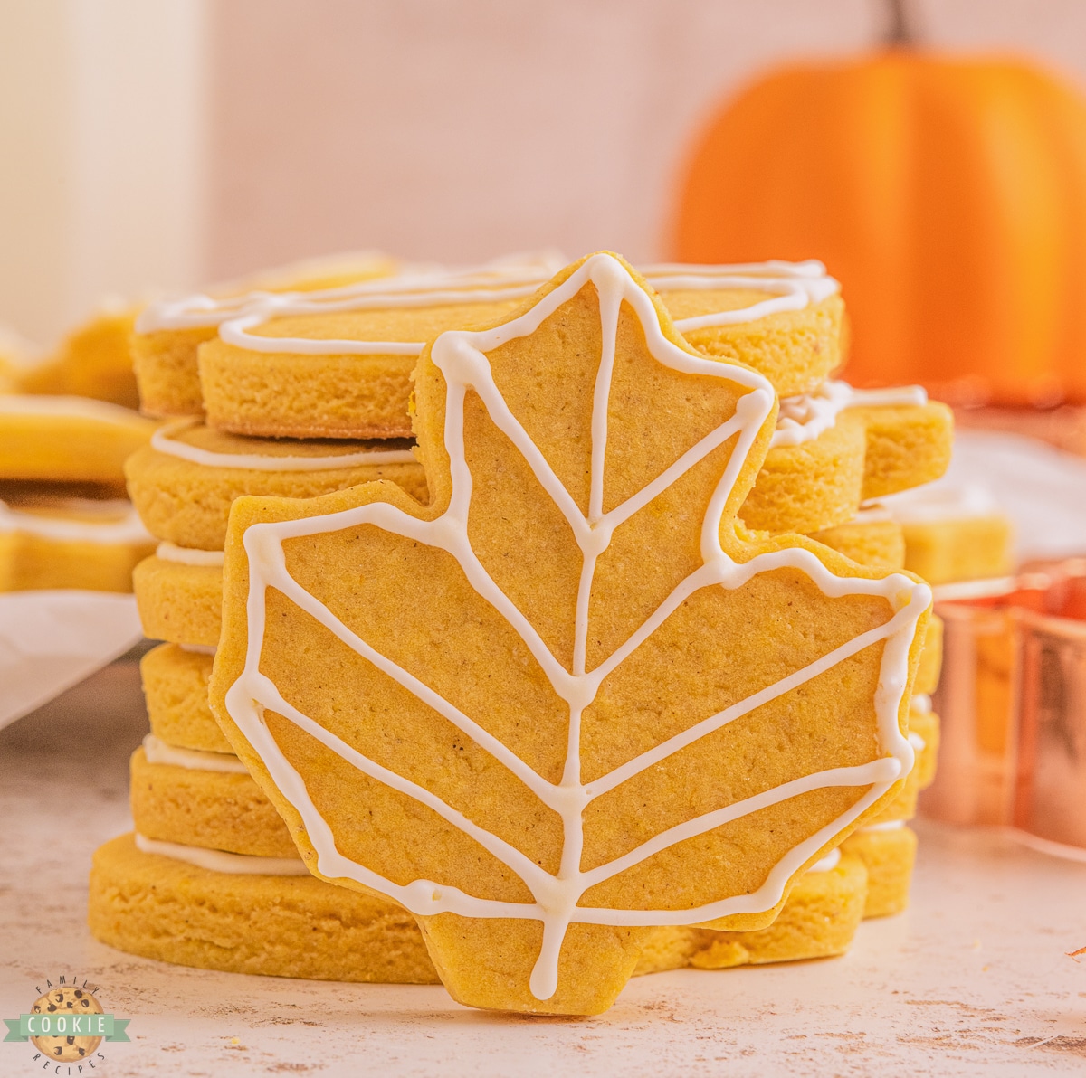 How To Make Decorated Parchment Fall Leaf Sugar Cookies