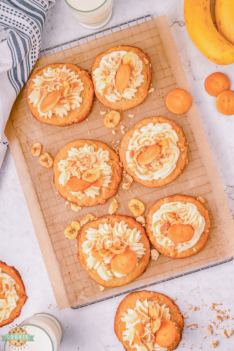 gourmet banana cream cookies