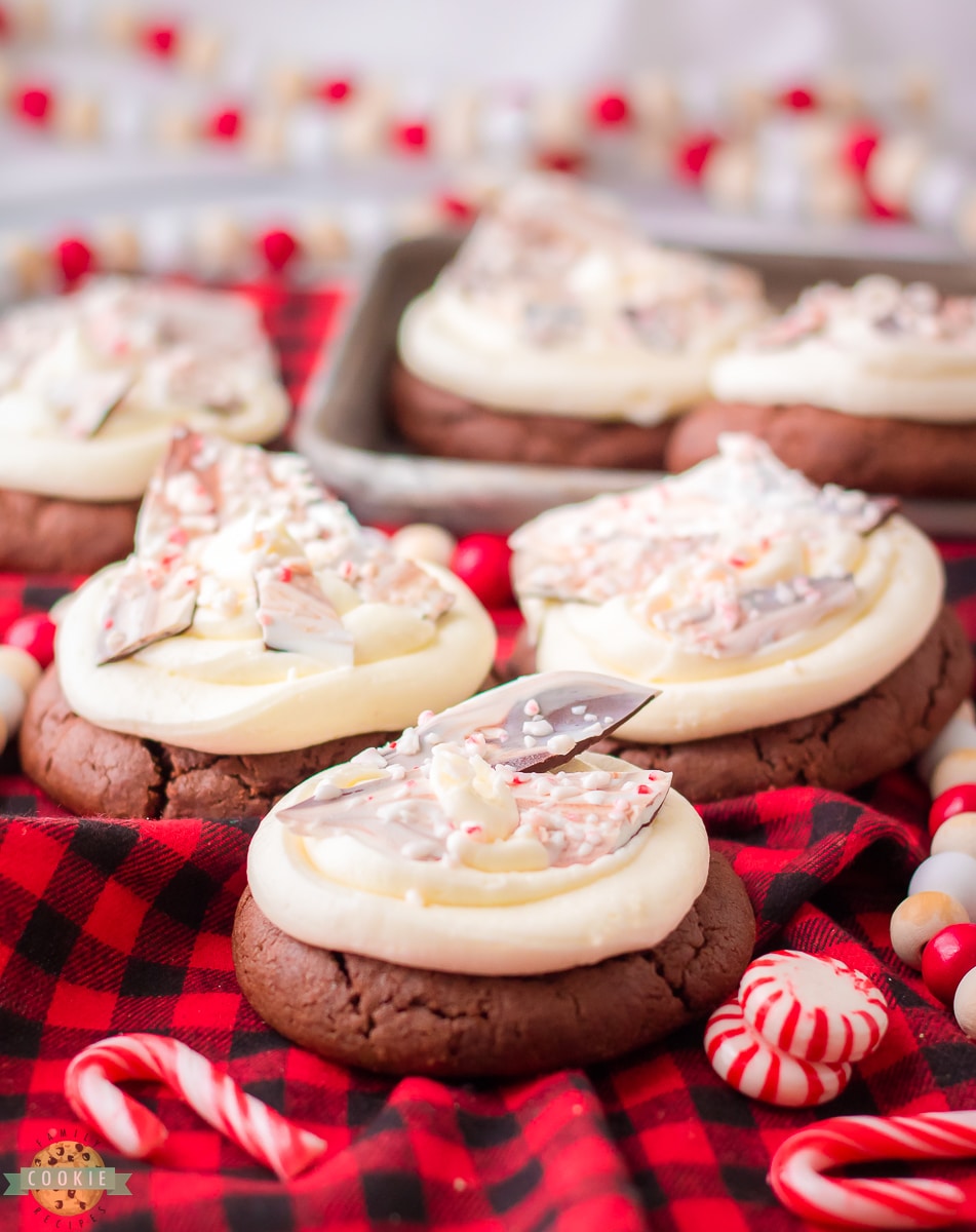 Christmas Peppermint Bark Cookies.